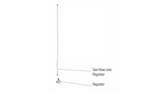 thumbnail image 2 of AZ Patio Heaters 3/8 Gas Supply Line & Regulator - Replacement Hose For Tall Outdoor Patio Heaters 2 of 14