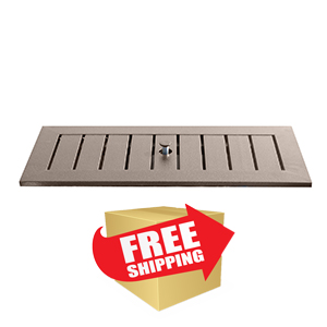 Slatted Rectangular Fire Pit Lid