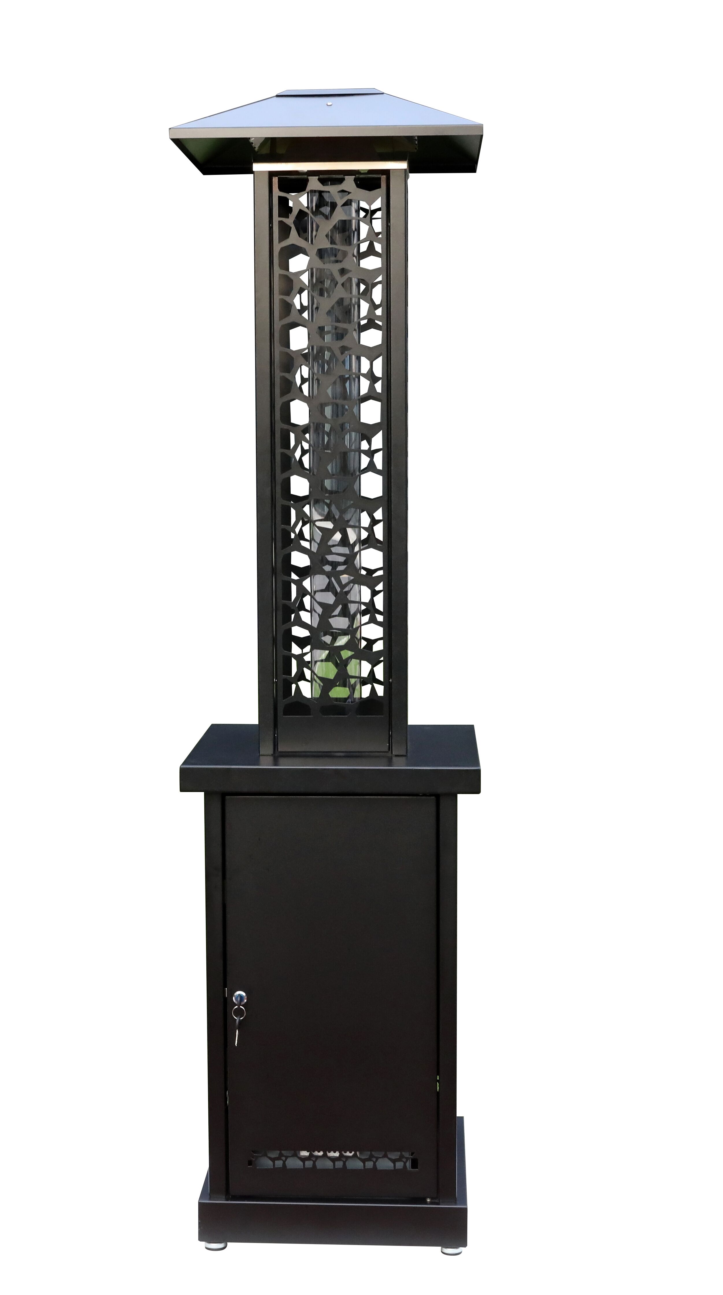 Commercial Glass Flame Pellet Heater - Tall Patio Heaters - Patio ...