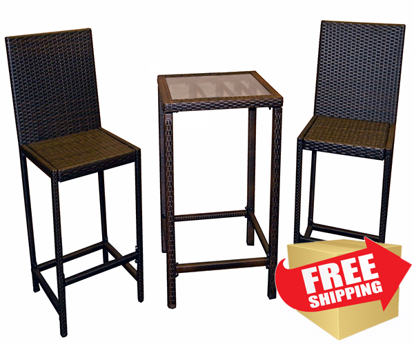 Chocolate Bistro Set
