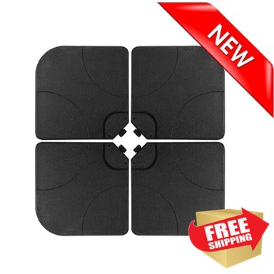 AZ Patio Heaters 4-piece Square Cantilever Unfilled Base Set