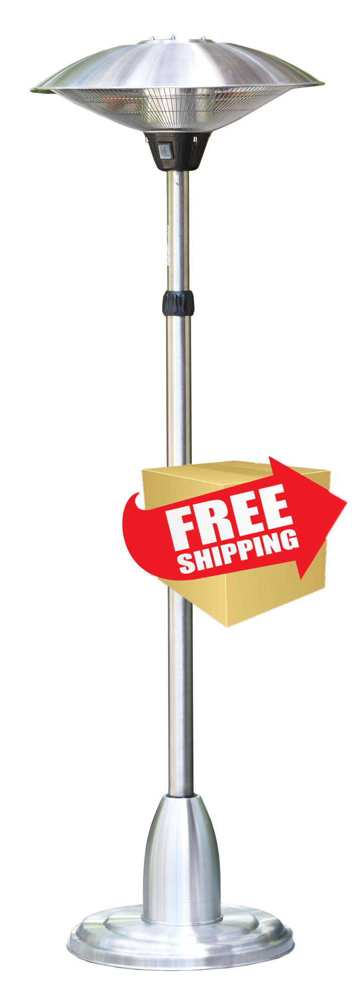 Tall Adjustable Infrared Heat Lamp Electric Heaters Patio Heaters AZ Patio Heaters and