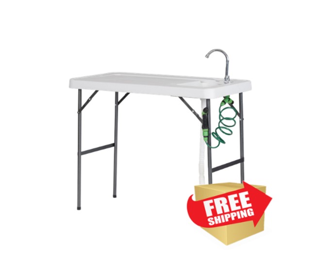 Multi-Use White Fish Table