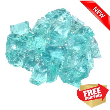 AZ Patio Heaters 30-50mm Landscape Recycled Glass in Aqua