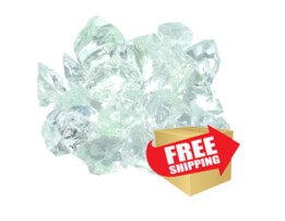 AZ Patio Heaters 30-50mm Landscape Recycled Glass in Ice - 20lb. Box