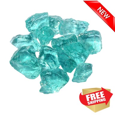 AZ Patio Heaters 50-100mm Landscape Recycled Glass in Aqua