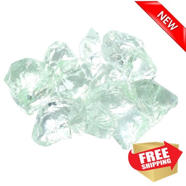 AZ Patio Heaters 50-100mm Landscape Recycled Glass in Ice