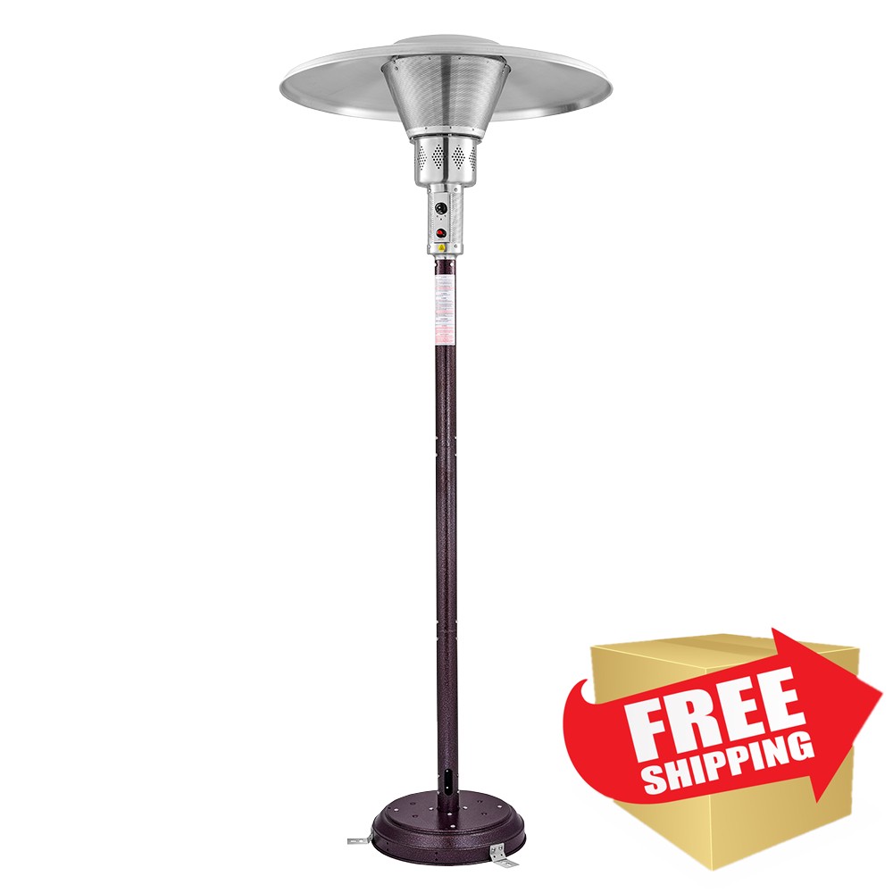 Commercial Natural Gas Patio Heater in Hammered Bronze