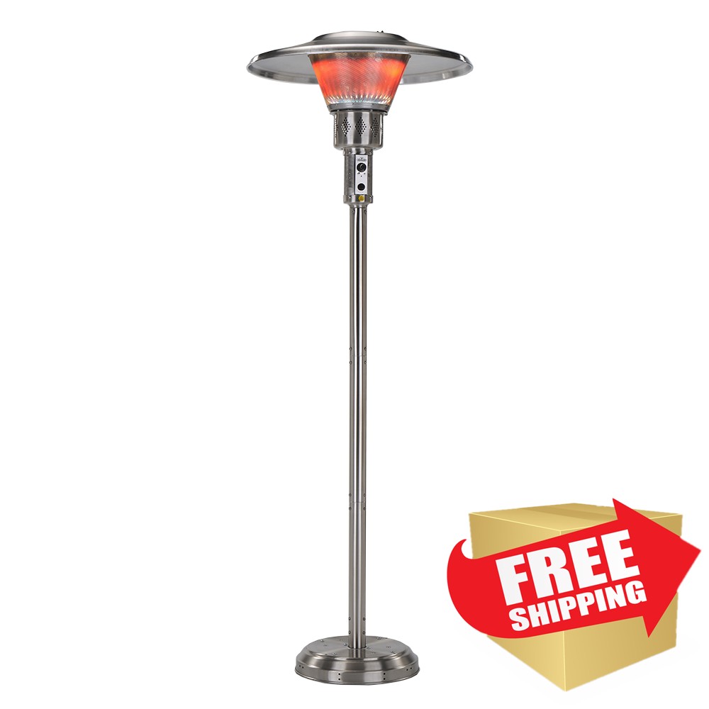 Commercial Natural Gas Patio Heater in Stainless Steel