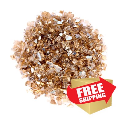 Reflective Fire Glass - Copper