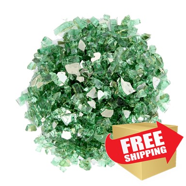 Reflective Fire Glass - Green