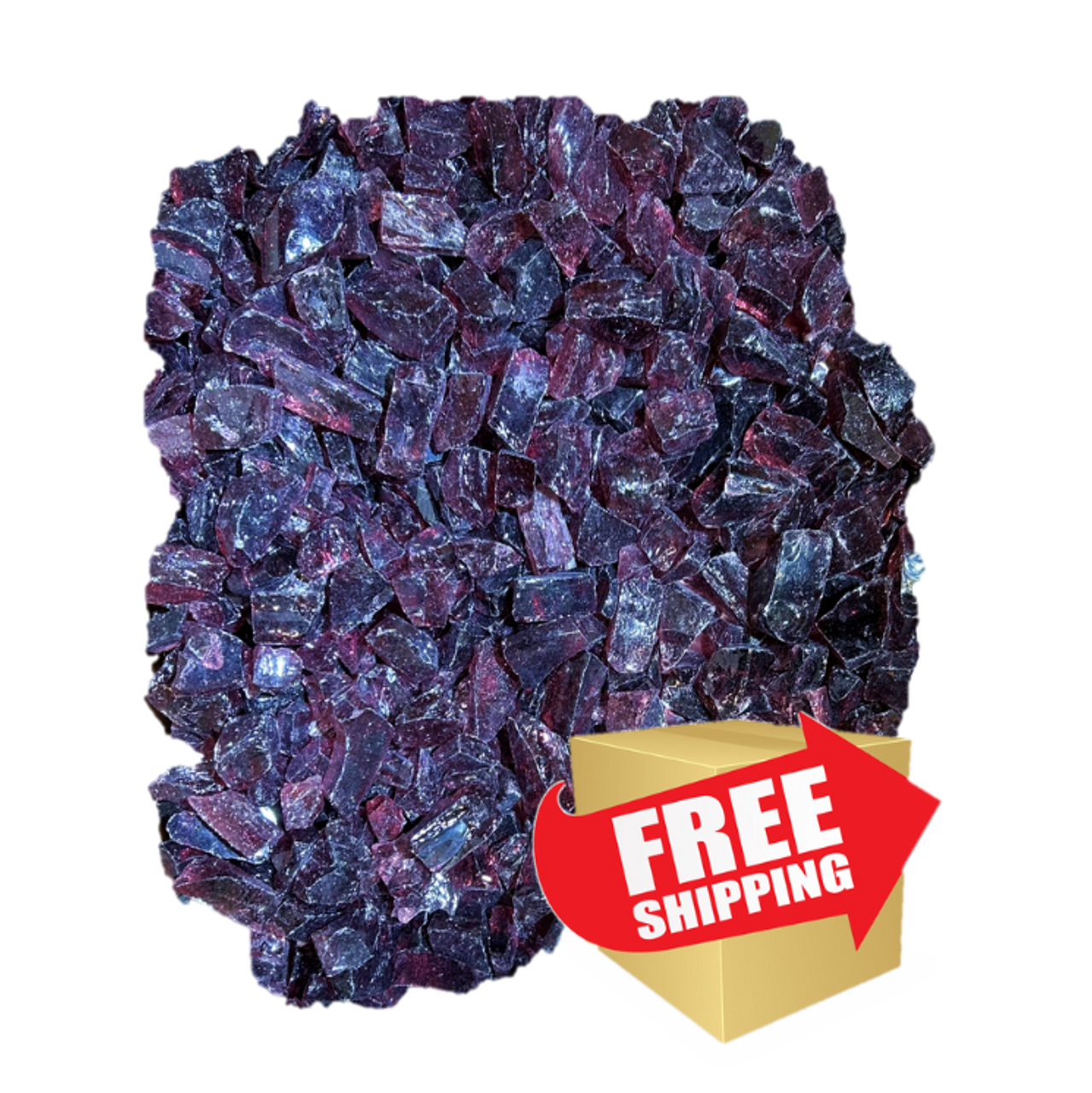 Recycled Fire Glass - Purple