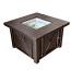 Decorative Hammered Bronze Firepit with Lid