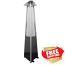 Tall Commercial Triangle Glass Tube Heater-Matte Black Tall Commercial Triangle Glass Tube Heater-Matte Black
