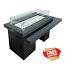 Two Tiered Glass Top Fire Pit