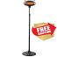 Freestanding Electric Heater in Black  Freestanding Electric Heater in Black