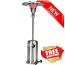 AZ Patio Heaters Commercial Patio Heater in Stainless Steel AZ Patio Heaters Commercial Patio Heater in Stainless Steel
