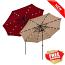 AZ Patio Heaters Solar Market Umbrella with LED Lights *Base Optional