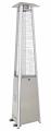 Tall Commercial Natural Gas Triangle Glass Tube Heater-Stainless Steel