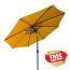 Yellow Solar Market Umbrella with LED Lights