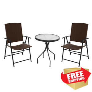 Dark Brown Wicker Patio Set Dark Brown Wicker Patio Set