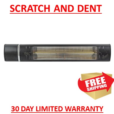 Refurbished Wall Mount Electric Heater In Black Refurbished Wall Mount Electric Heater In Black