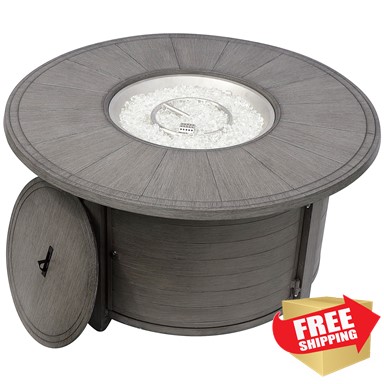 Brushed Wood Round Fire Pit Brushed Wood Round Fire Pit