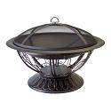 30" Wood Burning Firepit with Scroll Design 30" Wood Burning Firepit with Scroll Design