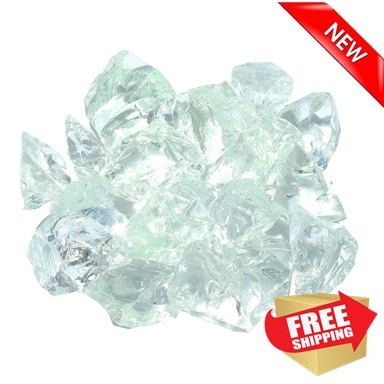 AZ Patio Heaters 30-50mm Landscape Recycled Glass in Ice