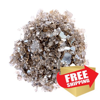 Reflective Fire Glass - Bronze Reflective Fire Glass - Bronze