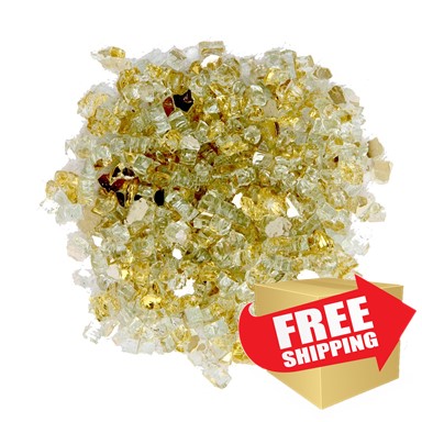 Reflective Fire Glass - Gold Reflective Fire Glass - Gold