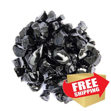Recycled Fire Glass - Black Recycled Fire Glass - Black