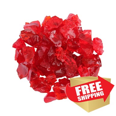 Recycled Fire Glass - Red Recycled Fire Glass - Red