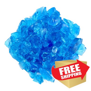 Recycled Fire Glass - Turquoise Recycled Fire Glass - Turquoise