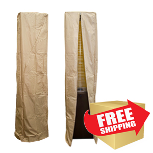 Glass Tube Patio Heater Cover | Tall Durable Square  (Closeout Special)  Glass Tube Patio Heater Cover | Tall Durable Square  (Closeout Special)