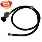 Hiland Regulator And 5' Gas Supply Line (2008 and Newer) Most Common Hiland Regulator And 5' Gas Supply Line (2008 and Newer) Most Common